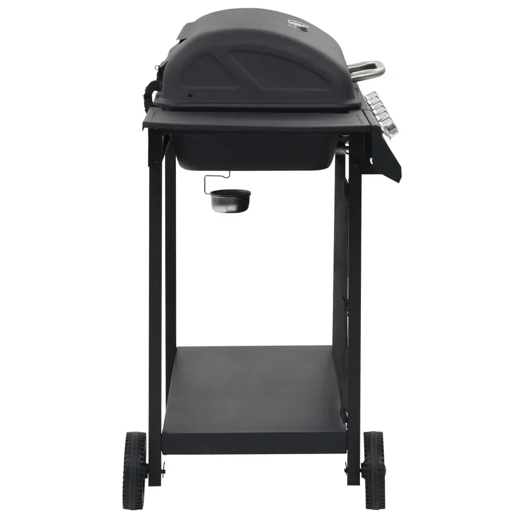 2026 Czarny przenośny grill gazowy z 6 palnikami ze stali V3794