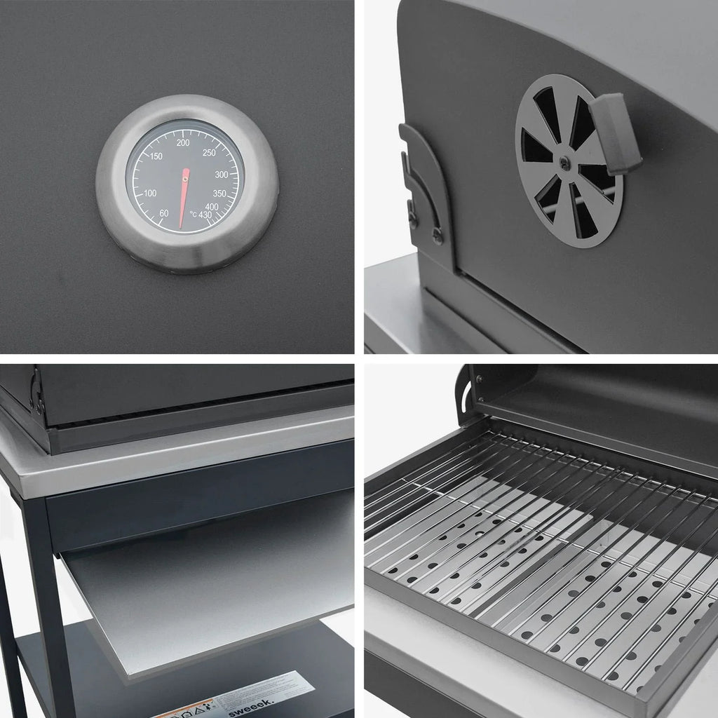 2 BBQ Grills Charcoal Stainless Steel Chrome Plated Grate